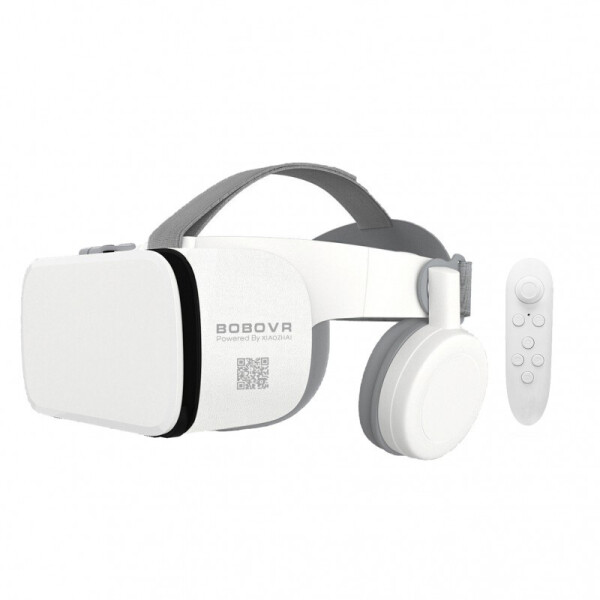 

Очки шлем виртуальной реальности Bobo 3D VR Z6 с Наушниками и Пультом ДУ Bluetooth 110° Белый