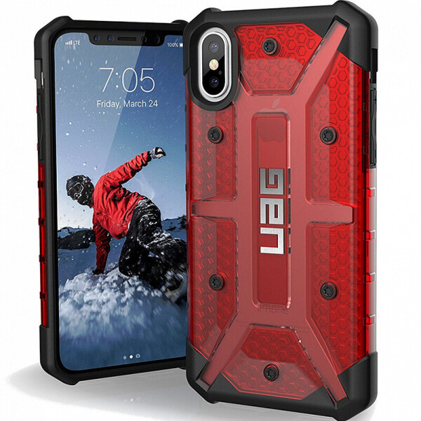 

Ударопрочный чехол UAG Plasma для iPhone XS (5.8";) (Красный) (770757)