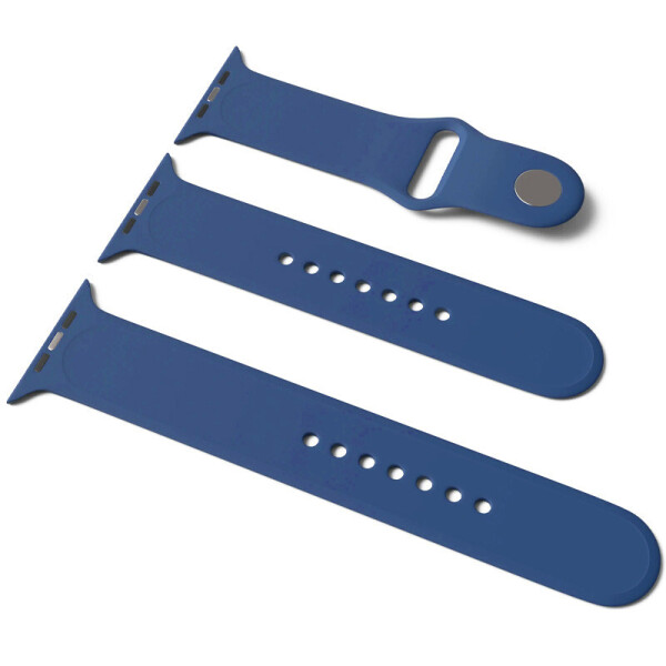 

Силиконовый ремешок для Apple Watch Sport Band 38 / 40 (S/M & M/L) 3pcs (Синий / Navy Blue) (905395)