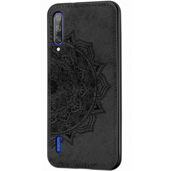 

TPU+Textile чехол Mandala с 3D тиснением для Xiaomi Mi CC9e (Черный) (718023)