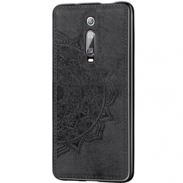 

TPU+Textile чехол Mandala с 3D тиснением для Xiaomi Mi 9T (Черный) (718035)