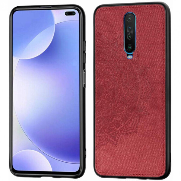 

TPU+Textile чехол Mandala с 3D тиснением для Xiaomi Poco X2 (Красный) (871159)