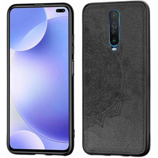 

TPU+Textile чехол Mandala с 3D тиснением для Xiaomi Poco X2 (Черный) (871163)