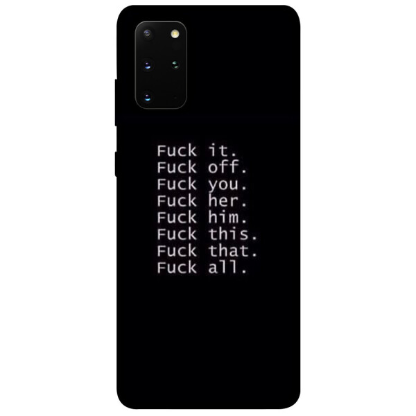 

Чехол F_ck it для Galaxy S20 Plus (2020) (1079856)