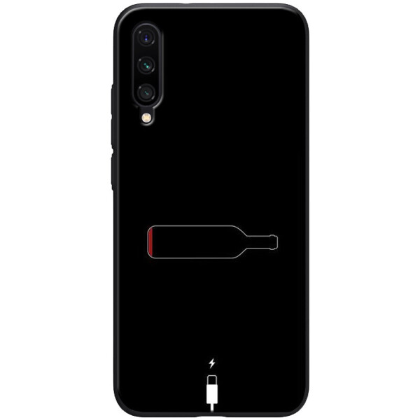 

TPU+PC чехол ForFun для Samsung Galaxy A30s (Бутылка / Черный) (748219)