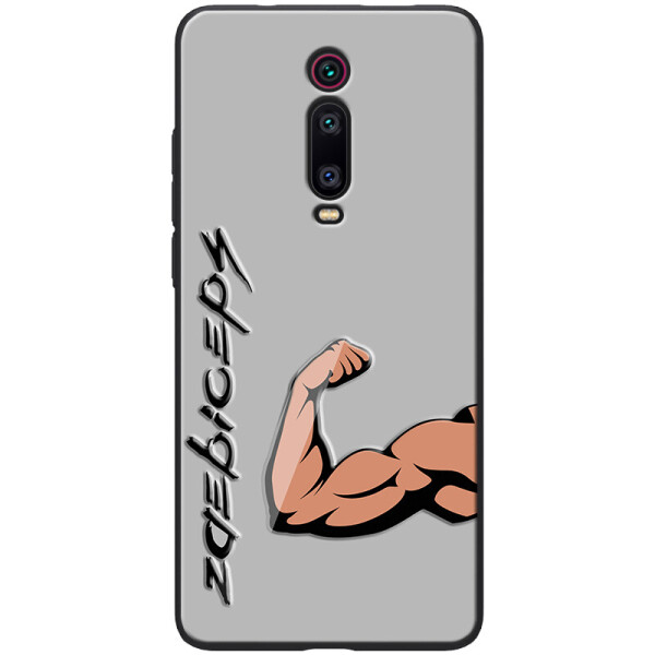 

TPU+PC чехол ForFun для Xiaomi Redmi K20 (Бицепс / Серый) (746632)