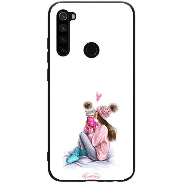 

TPU+PC чехол ForFun для Xiaomi Redmi Note 8 (Мама дочки / Белый) (788415)