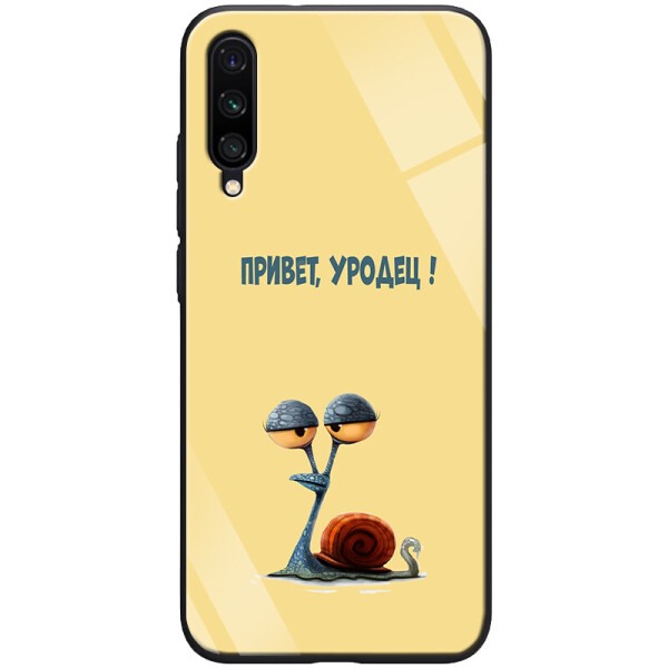 

TPU+Glass чехол ForFun для Xiaomi Mi A3 (Привет уродец / Желтый) (746517)