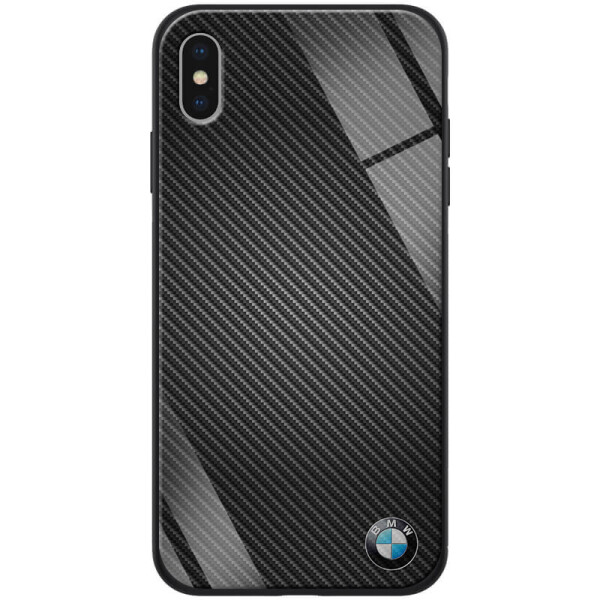 

TPU+Glass чехол ForFun для Apple iPhone XS Max (6.5";) (Черный Карбон/БМВ) (790141)
