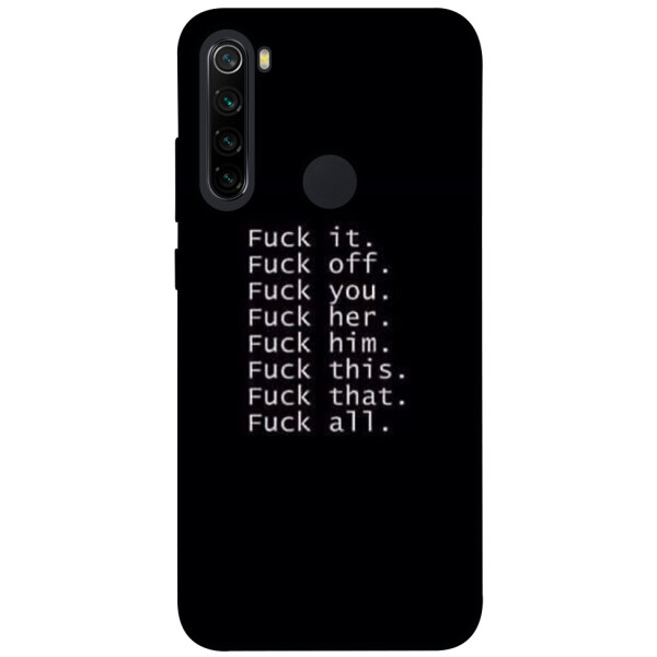 

Чехол F_ck it для Xiaomi Note 8 (1074553)