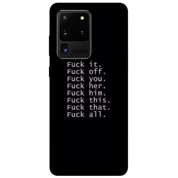 

Чехол F_ck it для Galaxy S20 Ultra (2020) (1079855)