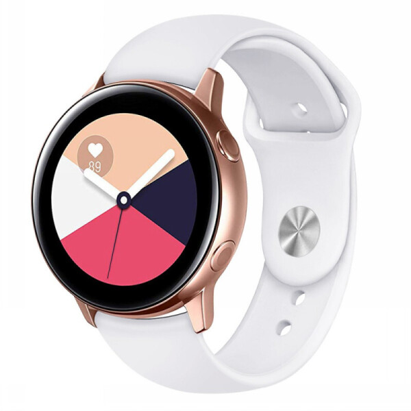 

Силиконовый ремешок Sport для Xiaomi Amazfit/Samsung 20 mm (Белый / White) (904465)