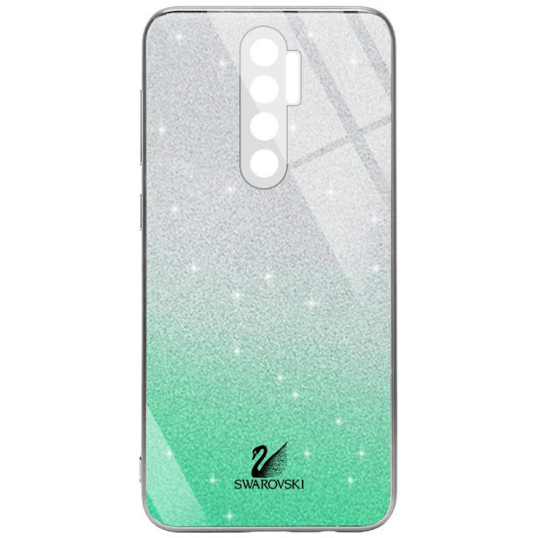 

TPU+Glass чехол Swarovski Full Camera для Xiaomi Redmi 9 (Бирюзовый) (1082605)