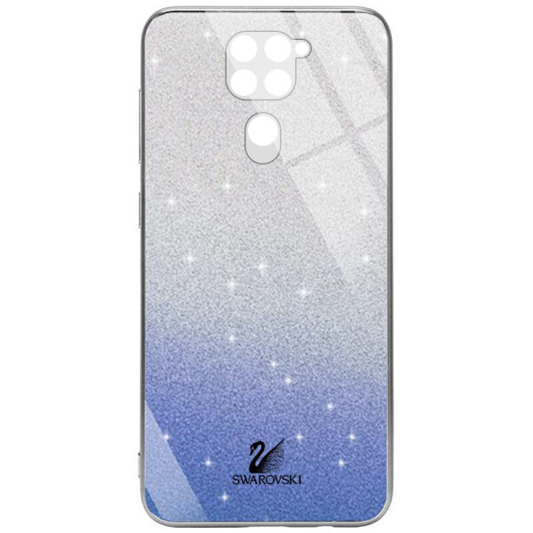 

TPU+Glass чехол Swarovski Full Camera для Xiaomi Redmi Note 9 (Синий) (1082651)