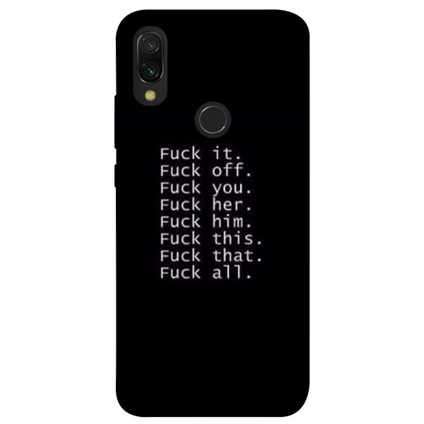 

Чехол F_ck it для Xiaomi Redmi Y3 (1074546)