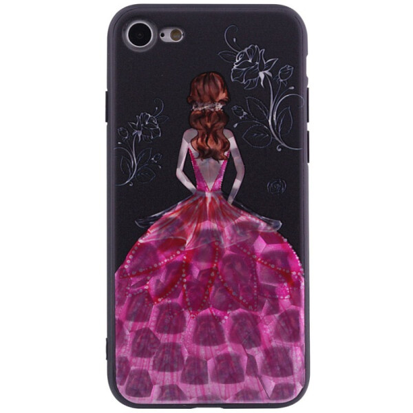 

TPU чехол YCT Brilliant для iPhone 8 (4.7";) (Красное платье) (540585)