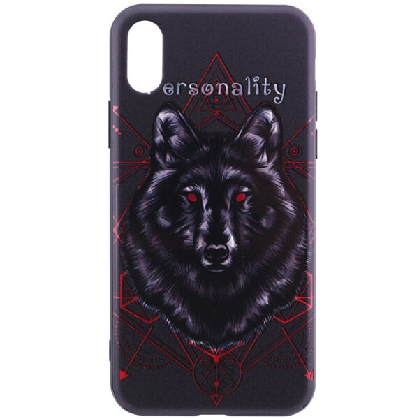 

TPU чехол YCT Brilliant для iPhone X (5.8";) (Волк / Черный) (542278)
