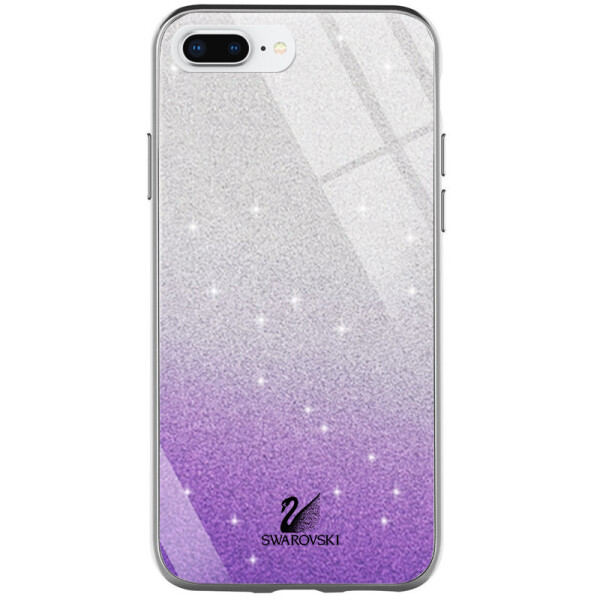 

TPU+Glass чехол Swarovski для iPhone 8 plus (5.5";) (Фиолетовый) (784943)