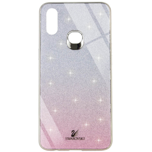 

TPU+Glass чехол Swarovski для Samsung Galaxy A10s (Розовый) (784962)