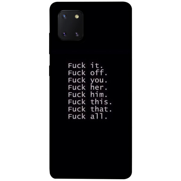 

Чехол F_ck it для Galaxy Note 10 Lite (2020) (1074484)