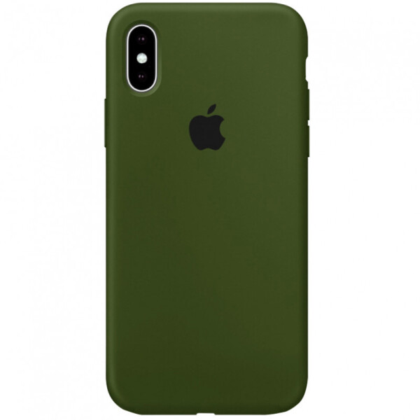 

Чехол Silicone Case Full Protective (AA) для iPhone X (5.8";) (Зеленый / Army green) (880340)