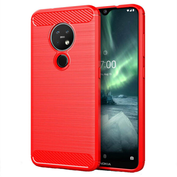 

TPU чехол iPaky Slim Series для Nokia 7.2 (Красный) (858415)