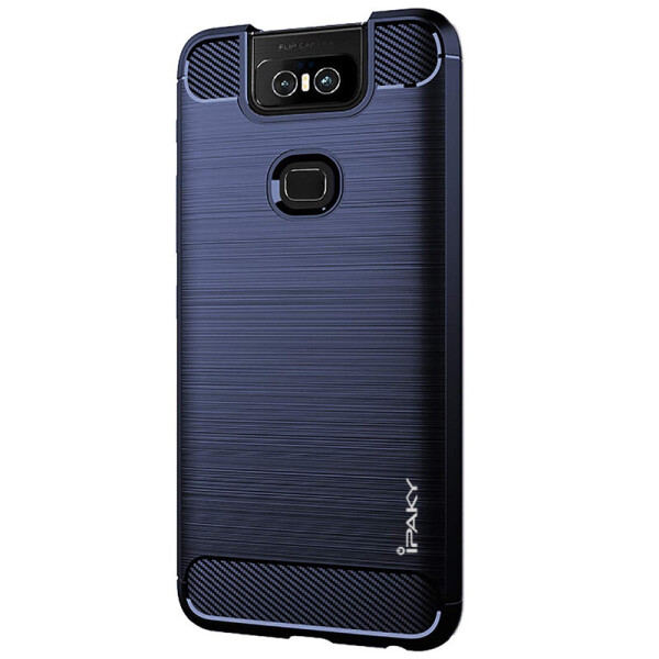 

TPU чехол iPaky Slim Series для Asus Zenfone 6 (ZS630KL) (Синий) (872412)