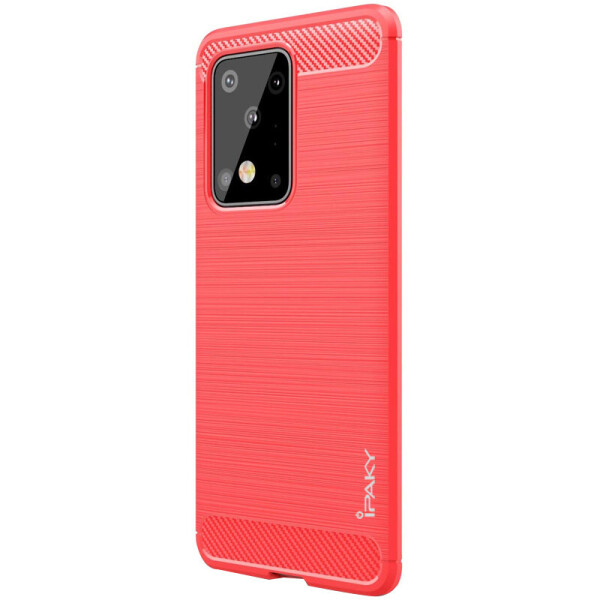 

TPU чехол iPaky Slim Series для Samsung Galaxy S20 Ultra (Красный) (872436)