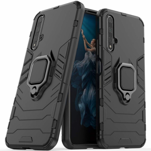 

Ударопрочный чехол Transformer Ring for Magnet для Huawei Honor 20 (Черный / Soul Black) (784739)