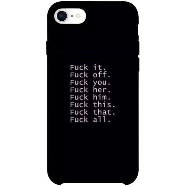 

Чехол F_ck it для iPhone SE (2020) (1074457)