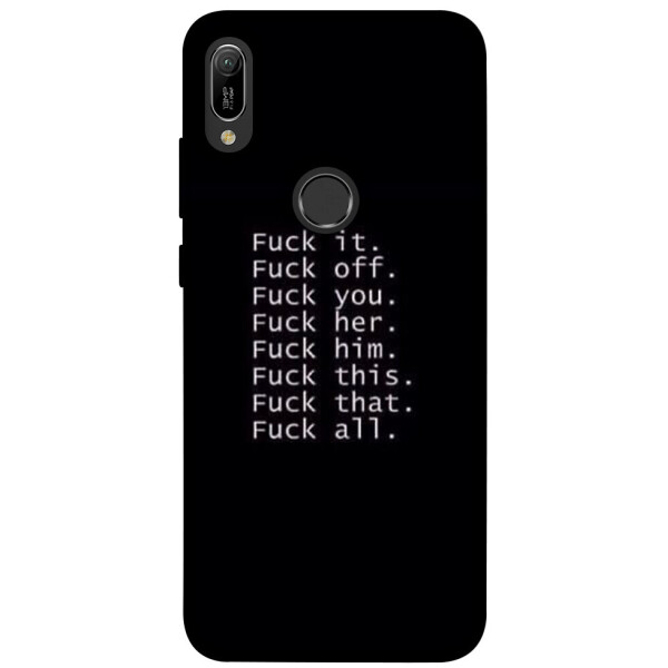 

Чехол F_ck it для Huawei Y6 (2019) (1074604)
