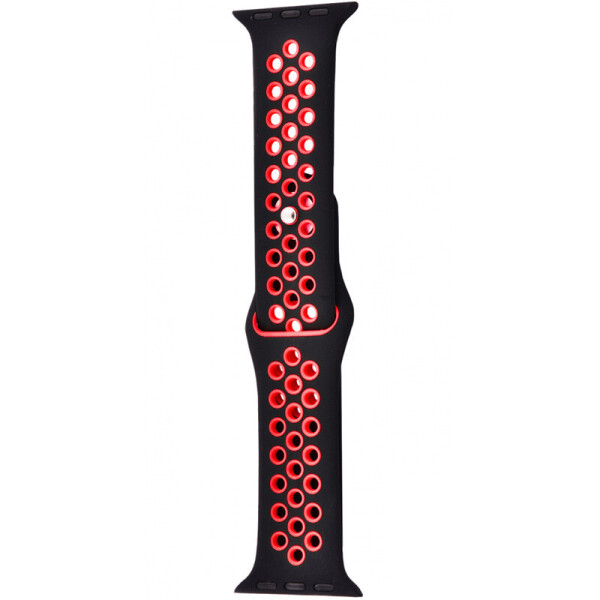 

Силиконовый ремешок Sport Nike+ для Apple watch 42mm / 44mm (black/red) (747647)