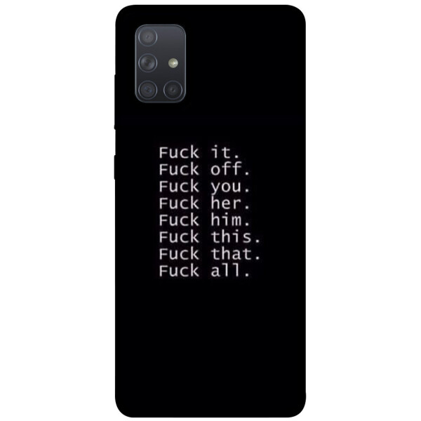 

Чехол F_ck it для Galaxy A71 (2020) (1074463)