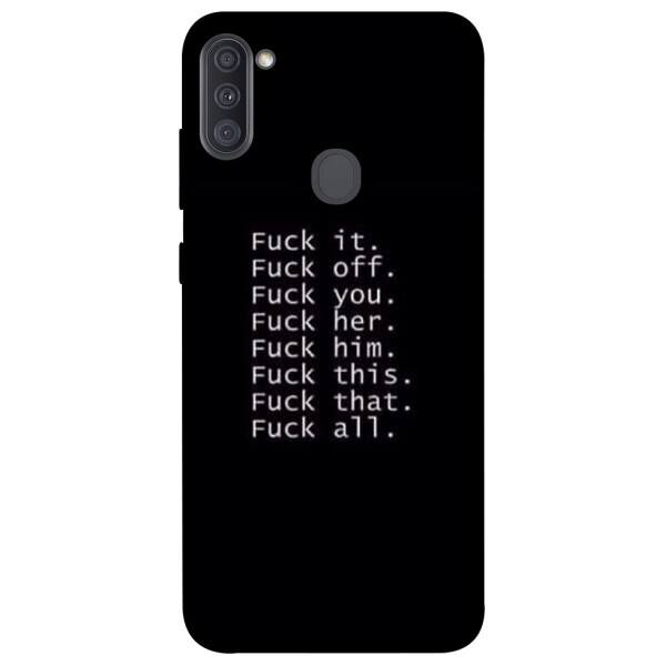 

Чехол F_ck it для Galaxy A11 (2020) (1074467)