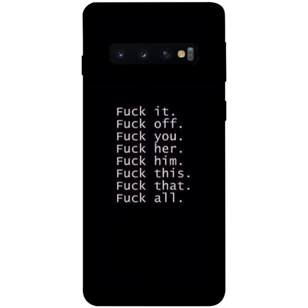 

Чехол F_ck it для Galaxy S10 (2019) (1074487)