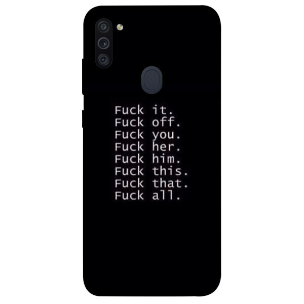 

Чехол F_ck it для Galaxy M11 (2020) (1074489)