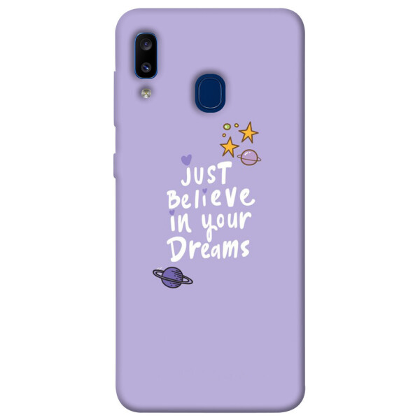 

Чехол Just believe in your Dreams для Galaxy A20 (2019) (1070124)