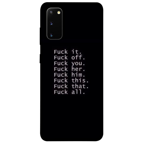 

Чехол F_ck it для Galaxy S20 (2020) (1079857)
