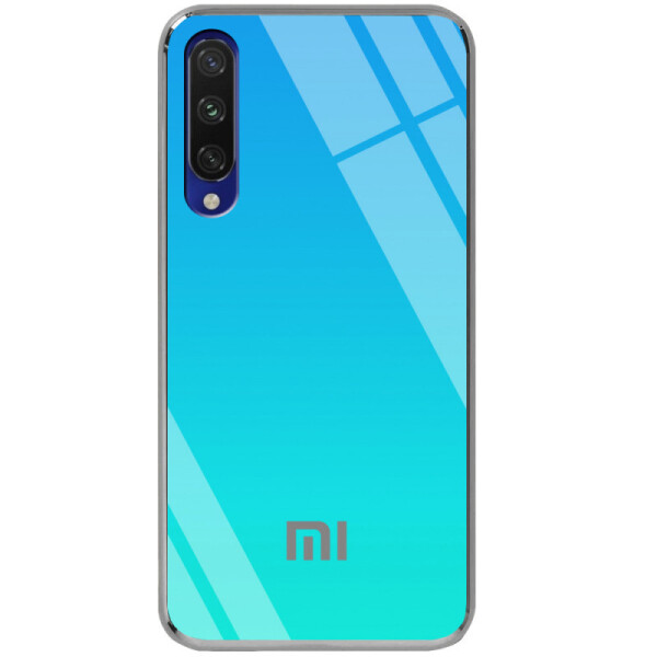 

TPU+Glass чехол Gradient Rainbow с лого для Xiaomi Mi 9 Lite (Голубой) (737965)