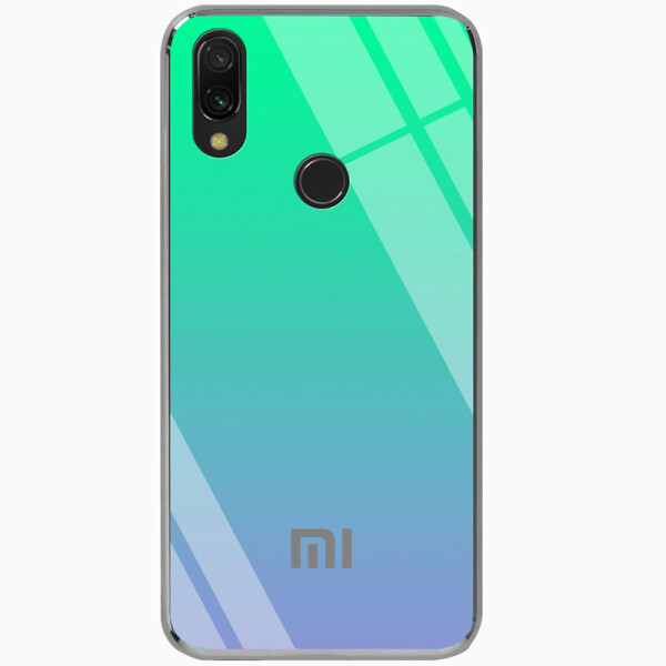 

TPU+Glass чехол Gradient Rainbow с лого для Xiaomi Redmi 7 (Зеленый) (737971)