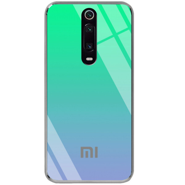 

TPU+Glass чехол Gradient Rainbow с лого для Xiaomi Mi 9T Pro (Зеленый) (737981)