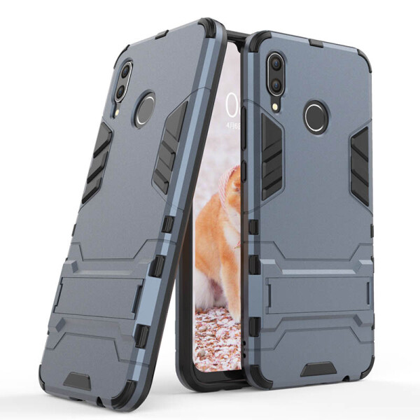 

Ударопрочный чехол-подставка Transformer для Huawei P Smart+ (Серый / Metal slate) (662722)