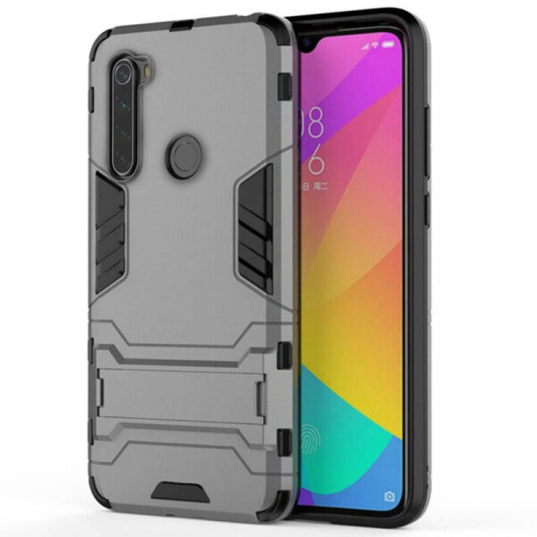 

Ударопрочный чехол-подставка Transformer для Xiaomi Redmi Note 8 с мощной защитой корпуса (Металл / Gun Metal) (789475)
