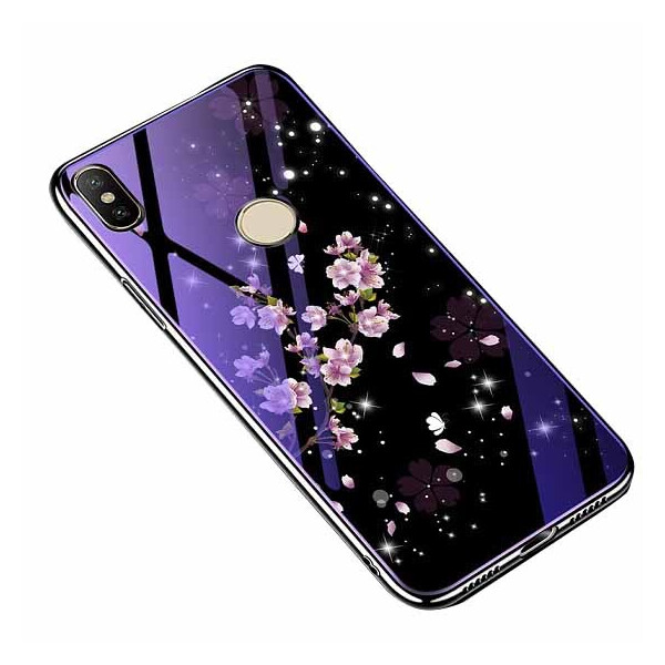 

TPU+Glass чехол Fantasy с глянцевыми торцами для Xiaomi Redmi 6 Pro (Цветение) (660422)