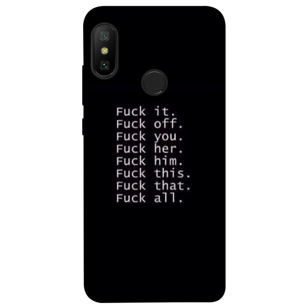 

Чехол F_ck it для Xiaomi Redmi 6 Pro (1074573)