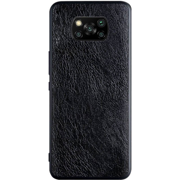 

Кожаный чехол PU Retro classic для Xiaomi Poco X3 NFC (Черный) (1067382)