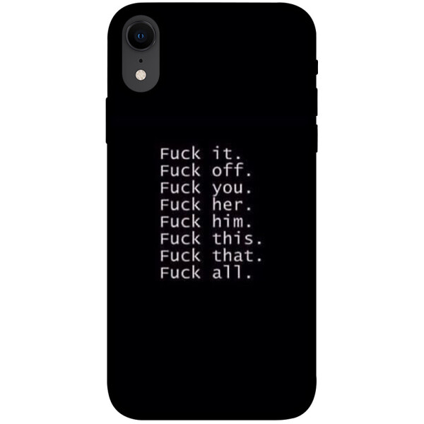 

Чехол F_ck it для iPhone XR (1074458)