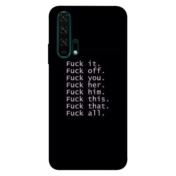 

Чехол F_ck it для Huawei Honor 20 Pro (1074497)