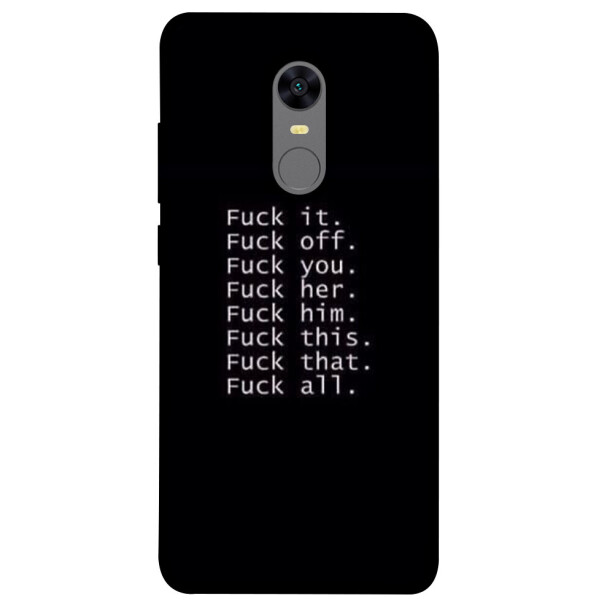 

Чехол F_ck it для Xiaomi Redmi 5 Plus (1074544)