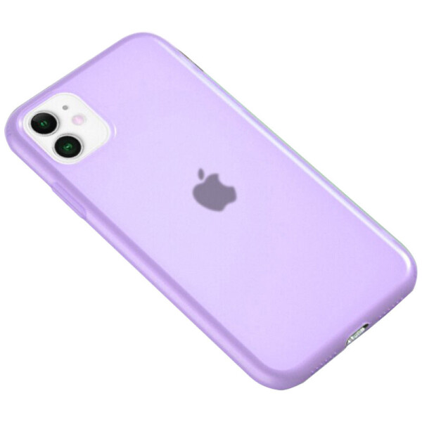 

Силиконовый матовый полупрозрачный чехол для Apple iPhone 11 (6.1";) (Фиолетовый / Purple) (789703)